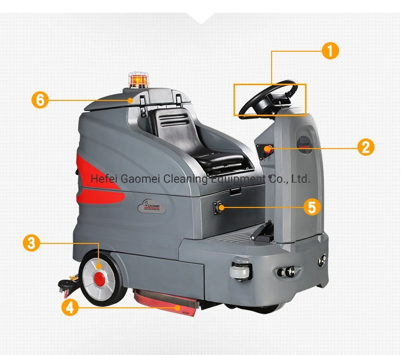 Walk Behind Auto Dual Brush Floor Scrubber Dryer